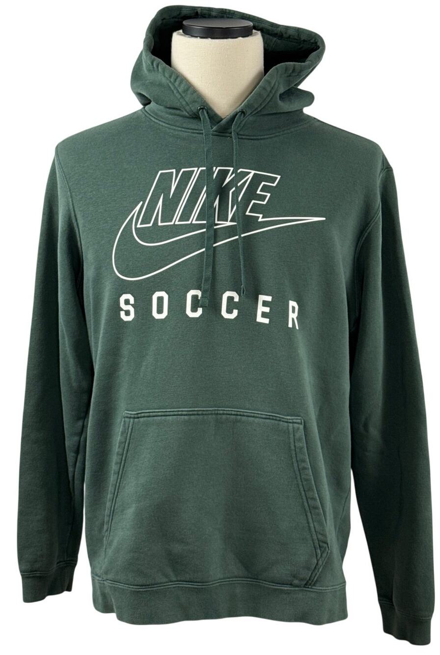 Nike Soccer Green Pullover Hoodie Sweatshirt Men’s Large